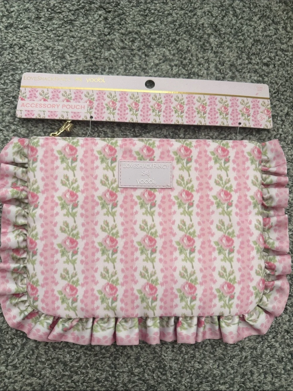 LoveShackFancy Pink Accessory Pouch